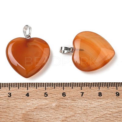 Natural Carnelian Pendants G-G956-B52-FF-1