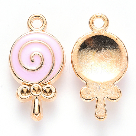 Alloy Pendant Rhinestone Settings ENAM-S121-095-1
