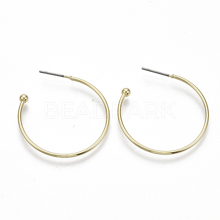 Iron Stud Earrings X-EJEW-N013-06-1