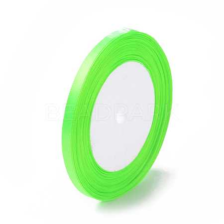 1/4 inch(6mm) Yellow Green Satin Ribbon X-RC6mmY057-1