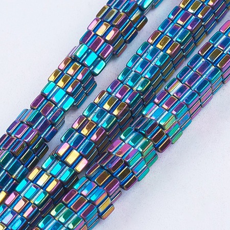 Electroplate Non-Magnetic Synthetic Hematite Beads Strands G-F562-02-B02-1