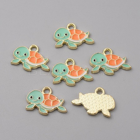 Alloy Enamel Pendants X-FIND-CJC0010-30LG-01-1