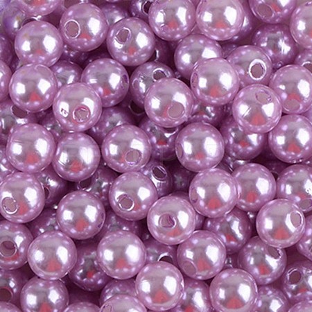 ABS Plastic Imitation Pearl Beads KY-H010-04B-1