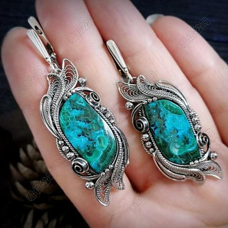 Alloy Enamel Dangle Earrings FS-WG6E131-03-1