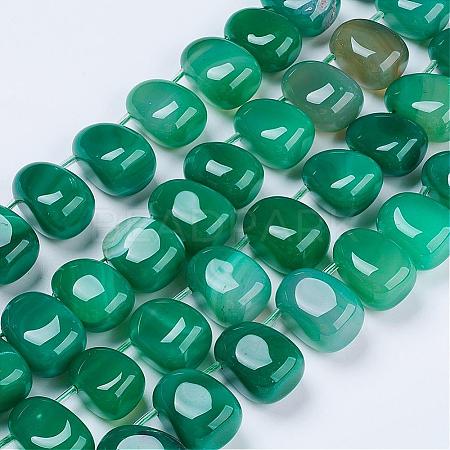 Natural Agate Beads Strands G-G693-A14-1