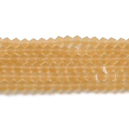 Imitate Austrian Crystal Frosted Glass Beads Strands EGLA-A039-T4mm-MD18-1