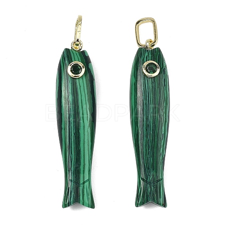Synthetic Malachite Carved Pendants GG-CBA8D06-01G-04-1