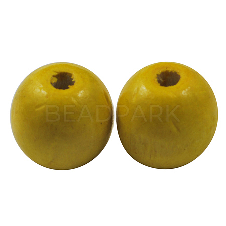 Natural Maple Wood Beads X-TB12mmY-5-1