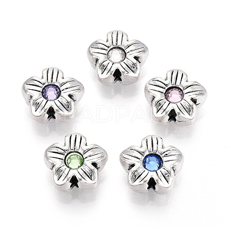 Tibetan Style Alloy Beads TIBE-N013-27AS-1