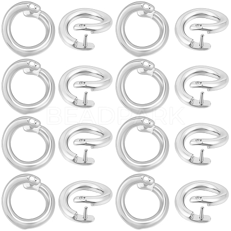 Brass Snap Clasps KK-BBC0021-49S-1