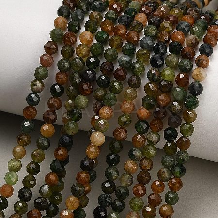 Natural Green Tourmaline Beads Strands GG-CBAA9B4-B01-03A-1