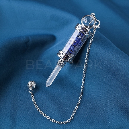 Natural Lapis Lazuli Pointed Dowsing Pendulums PW-WG6F05D-13-1