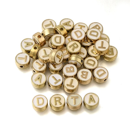 (Defective Closeout Sale: Enamel Yellowing)Alloy Enamel Beads ENAM-XCP0001-44-1