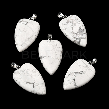 Natural Howlite Pendants G-F820-04P-08-1