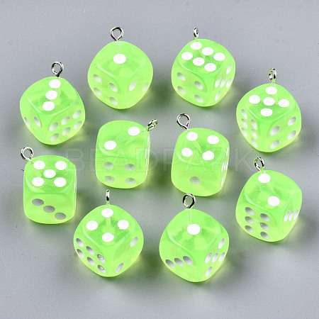 Transparent Epoxy Resin Pendants X-CRES-N025-12A-A06-1