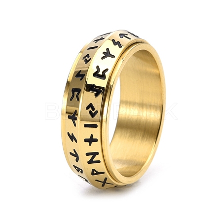 Rotatable Stainless Steel Finger Ring PW-WG27E87-15-1
