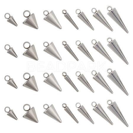70Pcs 7 Style 304 & 201 Stainless Steel Pendants STAS-AR0002-06-1