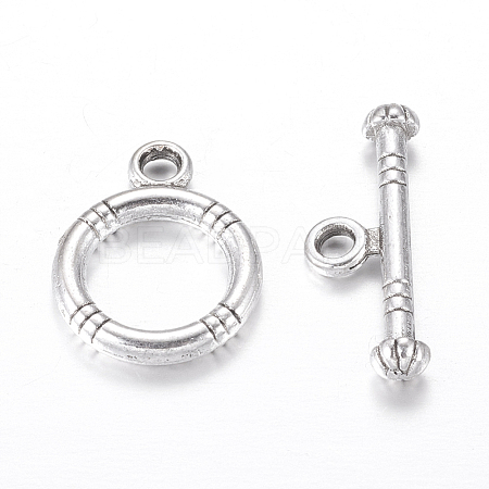 Tibetan Style Alloy Toggle Clasps LF0161Y-NF-1