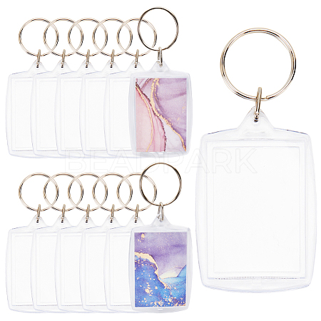 50Pcs Acrylic Photo Frame Keychain ZXFQ-SP0001-01-1