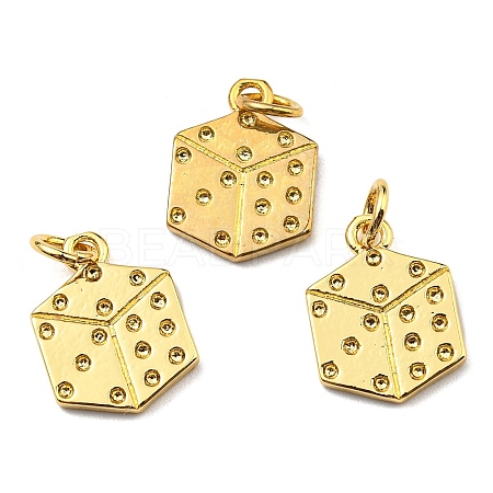 Brass Pendant Rhinestone Settings KK-K341-04G-1