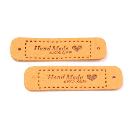 PU Leather Label Tags DIY-H131-A04-1