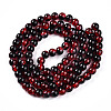 Transparent Crackle Glass Bead Strands GLAA-T025-8mm-02G-2