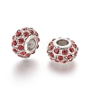 Antique Silver Plated Alloy European Beads MPDL-L029-X03-AS-2