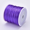 Round Nylon Satin Rattail Cord NWIR-WH0009-15A-18-2