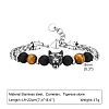 Tiger Eye Beaded Bracelets PW-WG63DC0-01-2