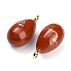 Natural Red Jasper Pendants GG-CBA4625-02G-03-2