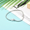 Heart and Random Letter Beads Stretch Bracelet for Teen Girl Women BJEW-JB06996-3