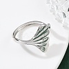 Brass Adjustable Cuff Rings for Women RJEW-B132-01B-G-3