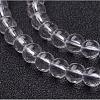 4mm Round Clear Glass Beads Strands Spacer Beads X-GR4mm01Y-2