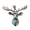 Synthetic Turquoise Big Pendants STAS-A109-01AS-1