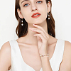 200Pcs 2 Styles ABS Plastic Imitation Pearl Pendants SACR-HS0001-02-6