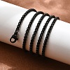 304 Stainless Steel Box Chain Necklaces NJEW-P244-01B-2