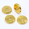 Flat Round Brass Spacer Beads KK-N002B-C-1