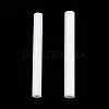 Glass Round Bugle Bea X-SEED-WH0005-01D-2