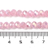 Baking Electroplate Glass Beads Strands DGLA-A039-J10mm-B15-4