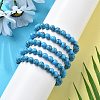 Synthetic Turquoise Jasper Bead Stretch Bracelets BJEW-K212-B-022-2