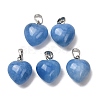 Dyed & Heated Natural Agate Pendants G-I311-A48-G-1