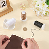 3 Rolls 3 3 Colors Flat Waxed Polyester Cord OCOR-CL0001-12B-3