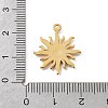304 Stainless Steel Rhinestone Pendants STAS-D300-01G-05-3