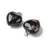 Natural Banded Agate Pendants G-F820-10A-13-2