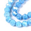 Anti-Tarnish Electroplate Glass Beads Strands EGLA-T021-10mm-15-15-3
