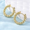 Brass Huggie Hoop Earrings EJEW-L231-31G-1