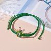 Big Evil Eye Braided Bead Bracelet BJEW-JB07109-03-2