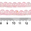 Baking Paint Crackle Glass Bead Strands DGLA-R053-03E-A-2