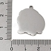 Non-Tarnish 304 Stainless Steel Pendants STAS-C095-40P-3