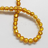 Handmade Silver Foil Glass Beads FOIL-R054-12mm-7-1